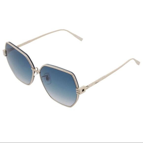 New! Chopard SCHL28M 08FE Stylish Blue Gradient Sunglasses, Authentic main image 6